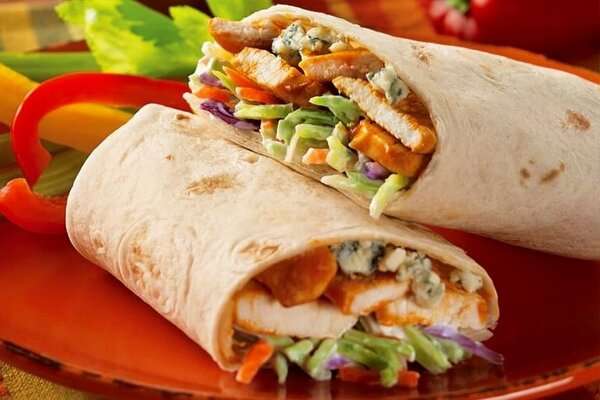Chicken Wraps and Salads